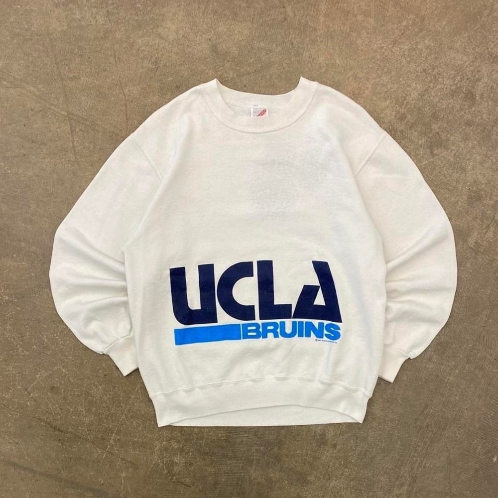 intage UCLA Bruins Jerzees 80s College Crewneck Sweatshirt Size Large